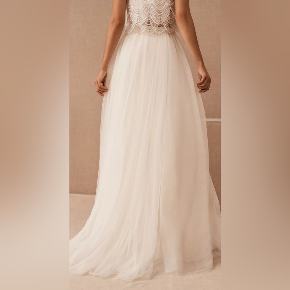 BHLDN Elegant White Wedding Dress